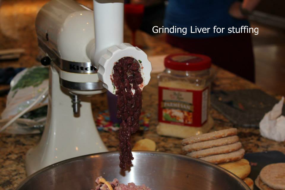 Grinding liver